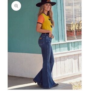 Wrangler Dark Blue Flare Jeans